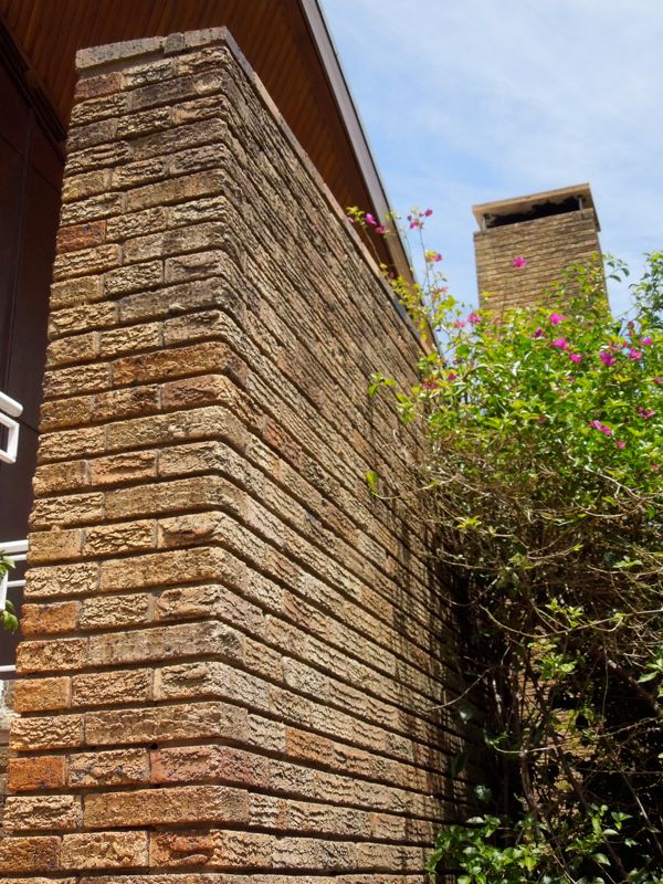 Lovely brickwork with tapering walls