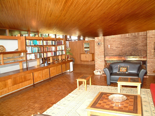 yellow-wood ceiling