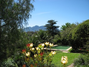 Lovely Sunshine, but still some snow on Simonsberg