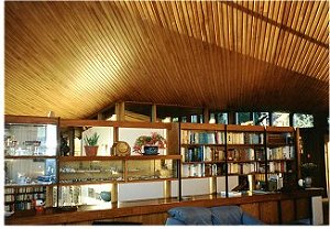 The magnificent ceiling spans the upper part of the house.