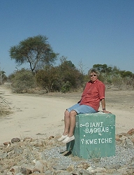 Wegweiser zum Giant Baobab
